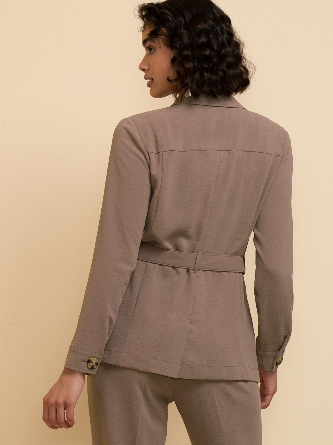 Belted online utility jacket