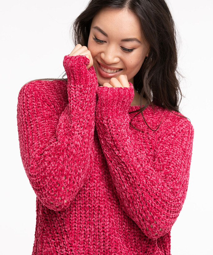Eco-Friendly Chenille Pullover Sweater Image 2