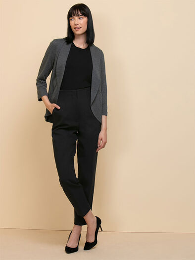 Terry Shawl Collar Cover-Up, Dark Charcoal