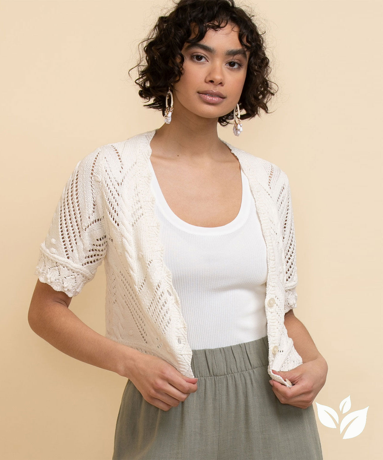 Button up crop cardigan new arrivals