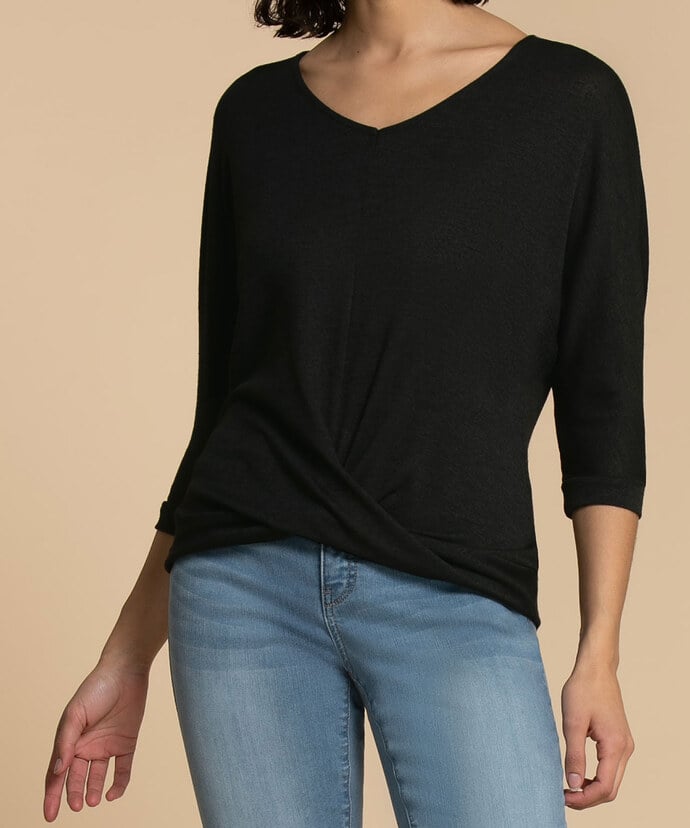 BB Collection Twist Front Knit Top Image 4