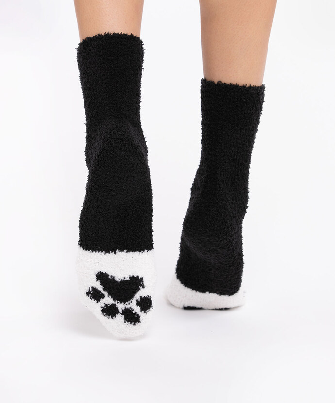 Cozy Cat Print Socks Image 2