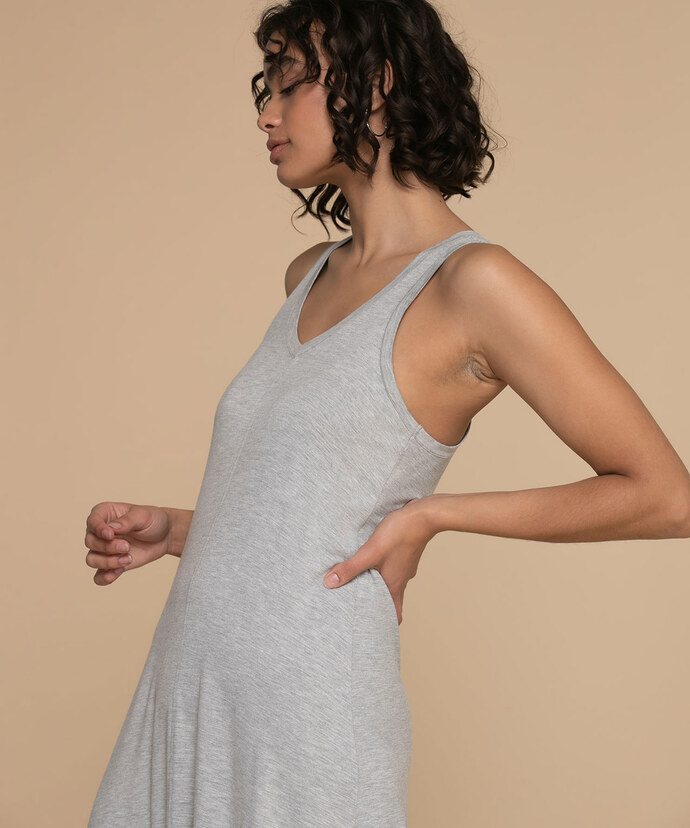 Sleeveless V-Neck Shirt Dress Image 2