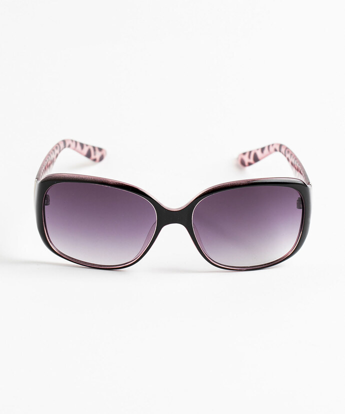 Purple Leopard Sunglasses Image 1