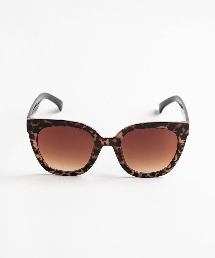 Tortoise Shell Wayfarer Sunglasses Image 1