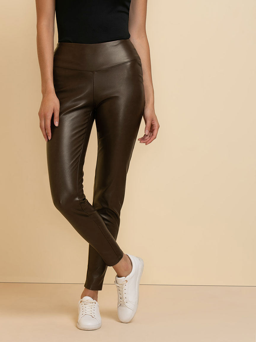 Cheap faux leather leggings clearance