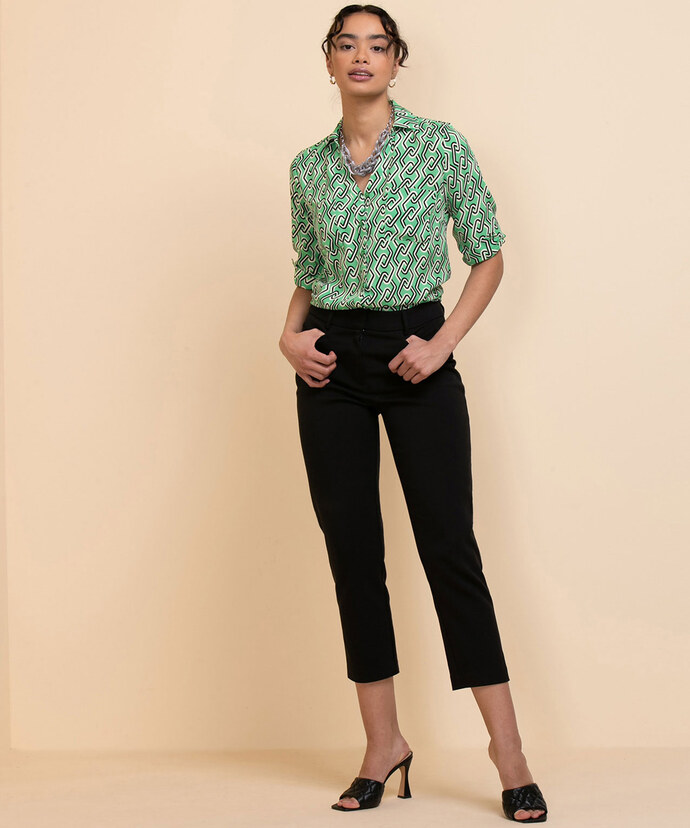 Long Sleeve Collared Blouse Image 3