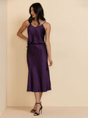 Satin Slip Midi Skirt Satin Slip Midi Skirt