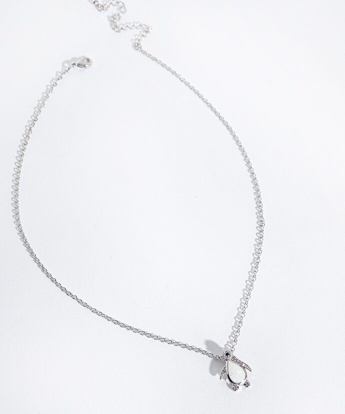 Tiny Penguin Pendant Necklace Image 2
