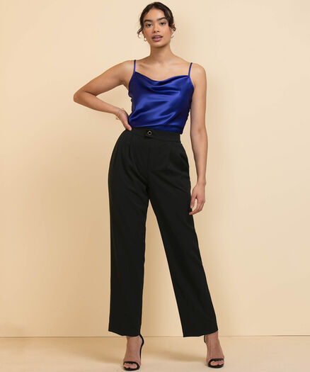 Pull-On Straight Leg Pant by Jules & Leopold, Black