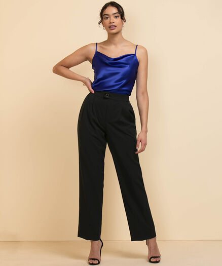 Pull-On Straight Leg Pant by Jules & Leopold, Black Pull-On Straight Leg Pant by Jules & Leopold, Black