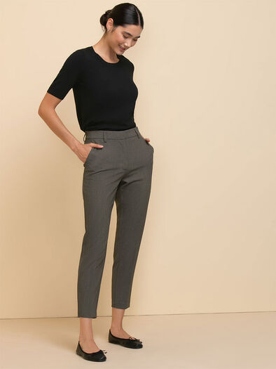 Parker Slim Ankle Pant in Luxe Tailored, Grey