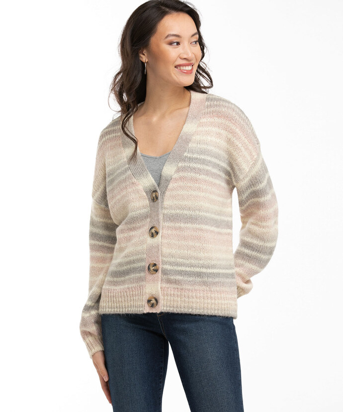 Ombre Button Front Cardigan Image 1