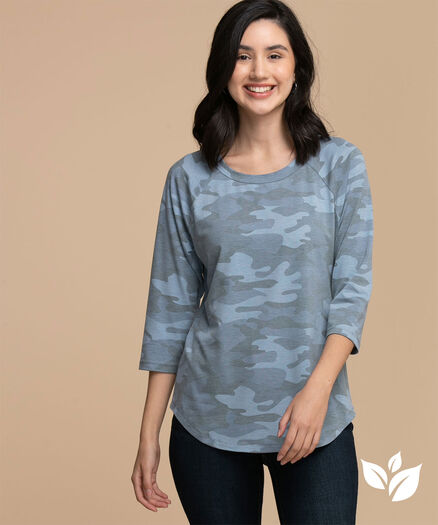 Eco-Friendly Everyday Graphic Tee, Dark Blue Camo Eco-Friendly Everyday Graphic Tee, Dark Blue Camo
