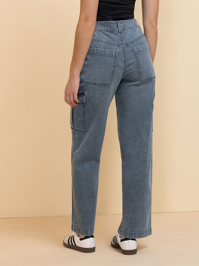 Lucy Loose Straight Cargo Jeans Image 5