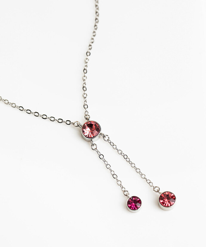 Pink Gem Necklace Image 1