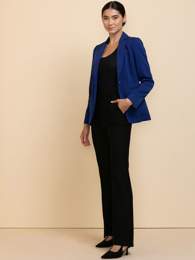 Single Breasted Lined Blazer by Jules & Leopold, Royal Blue