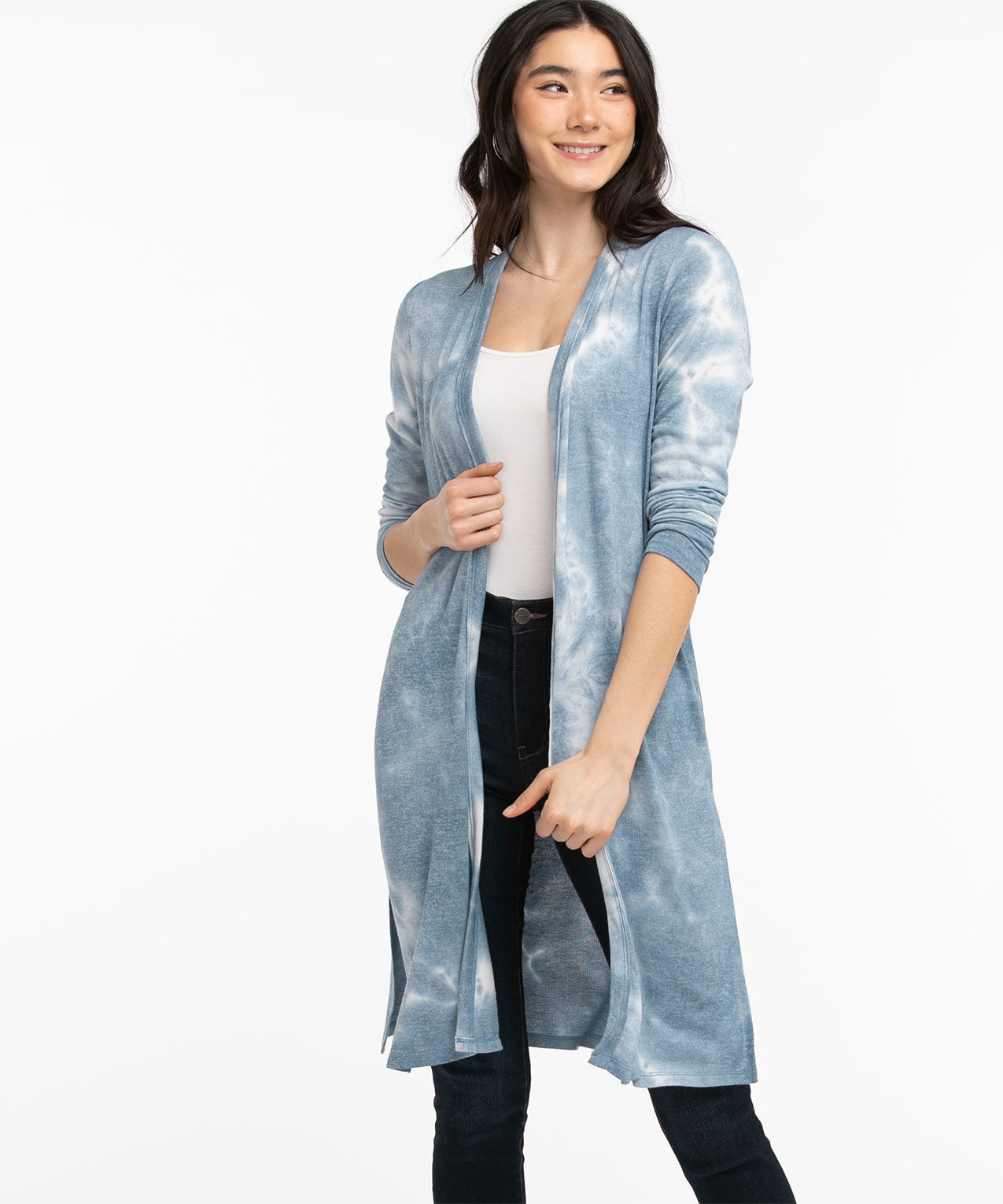 Tie dye duster cardigan new arrivals