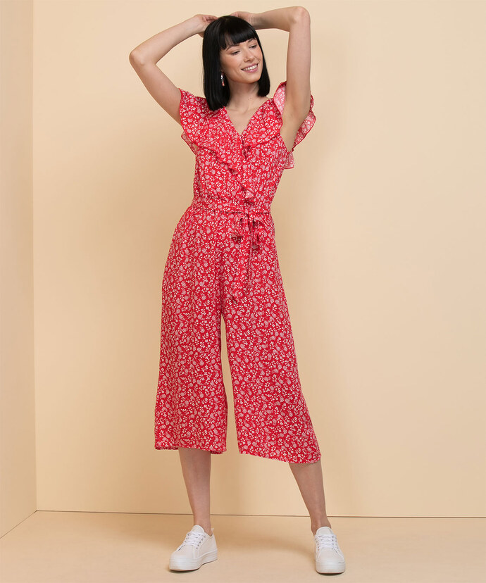 Ruffle Sleeve Jumpsuit by Luxology Image 2