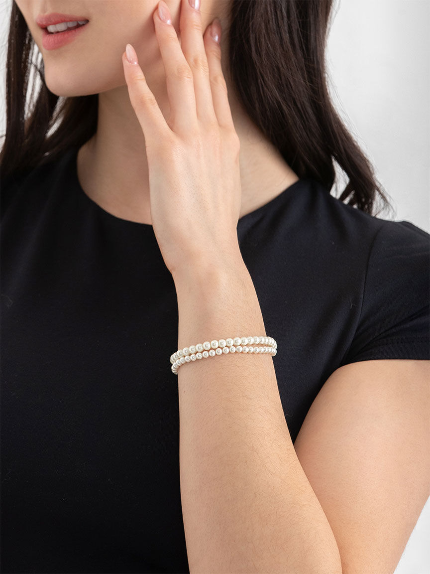 Dainty pearl bracelet sales