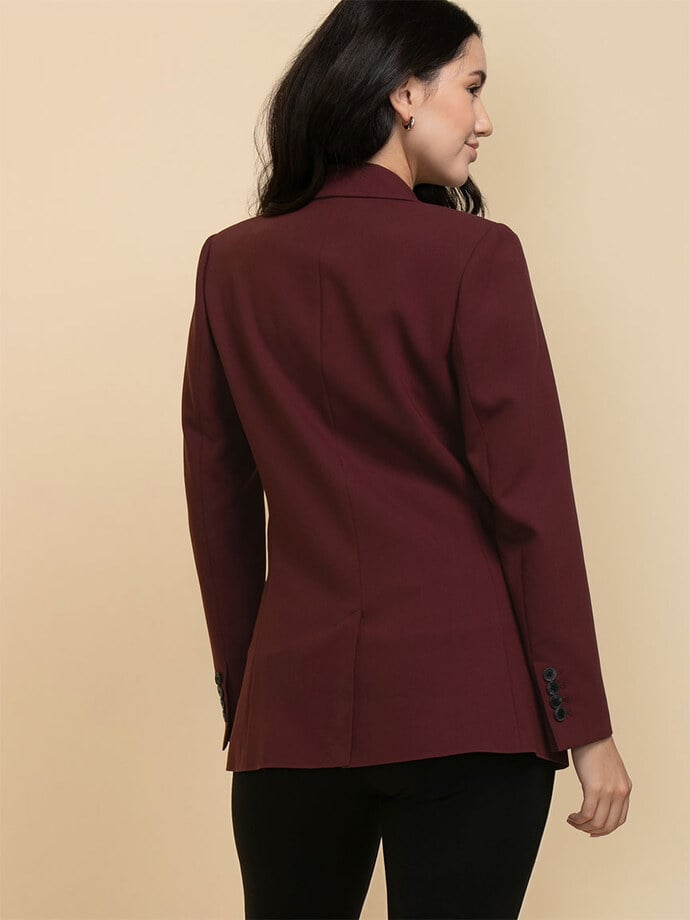 London Double Breasted Relaxed Blazer in Luxe Tailored Image 5