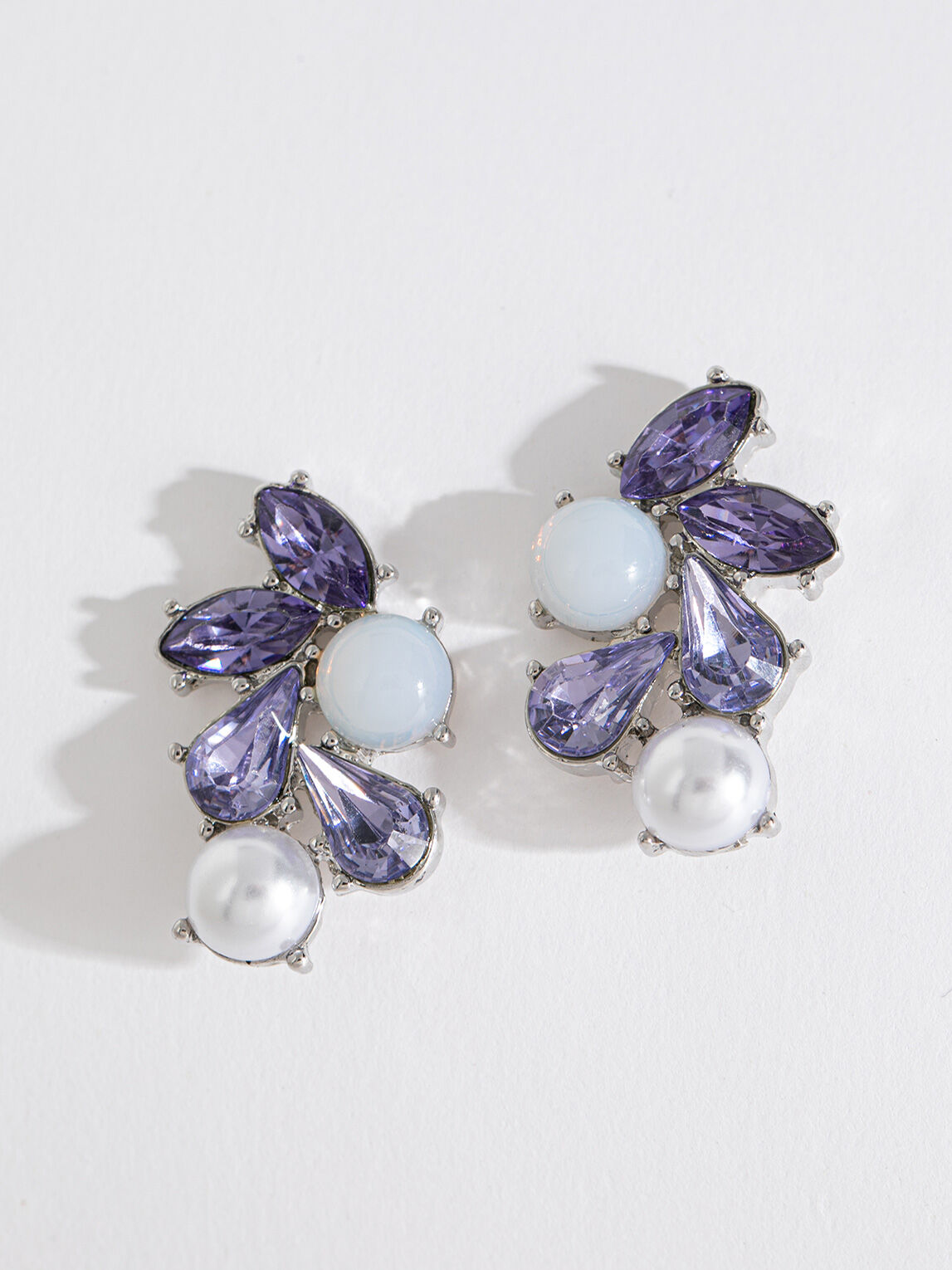 Large crystal stud earrings online