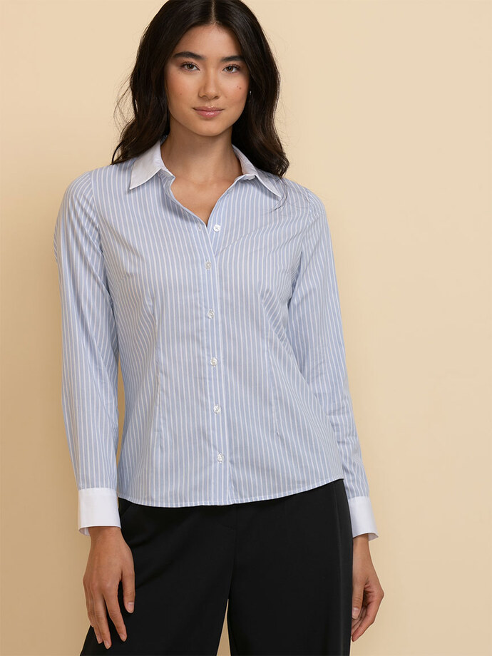 Talia Fitted Collared Shirt Image 5