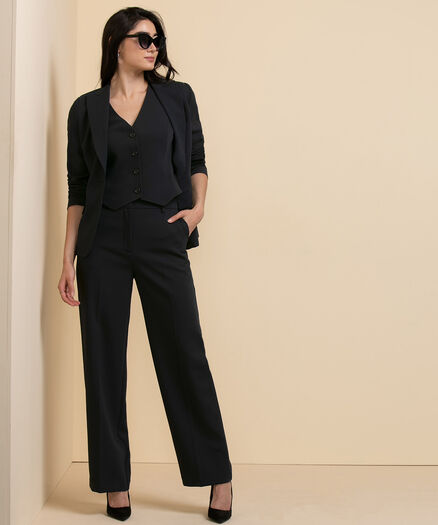 Vaughn Trouser Pant in Luxe Tailored, Soft Black