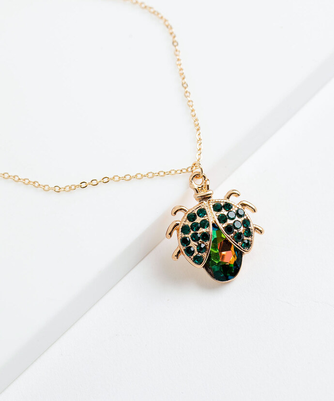 Jewelled Beetle Necklace Image 3