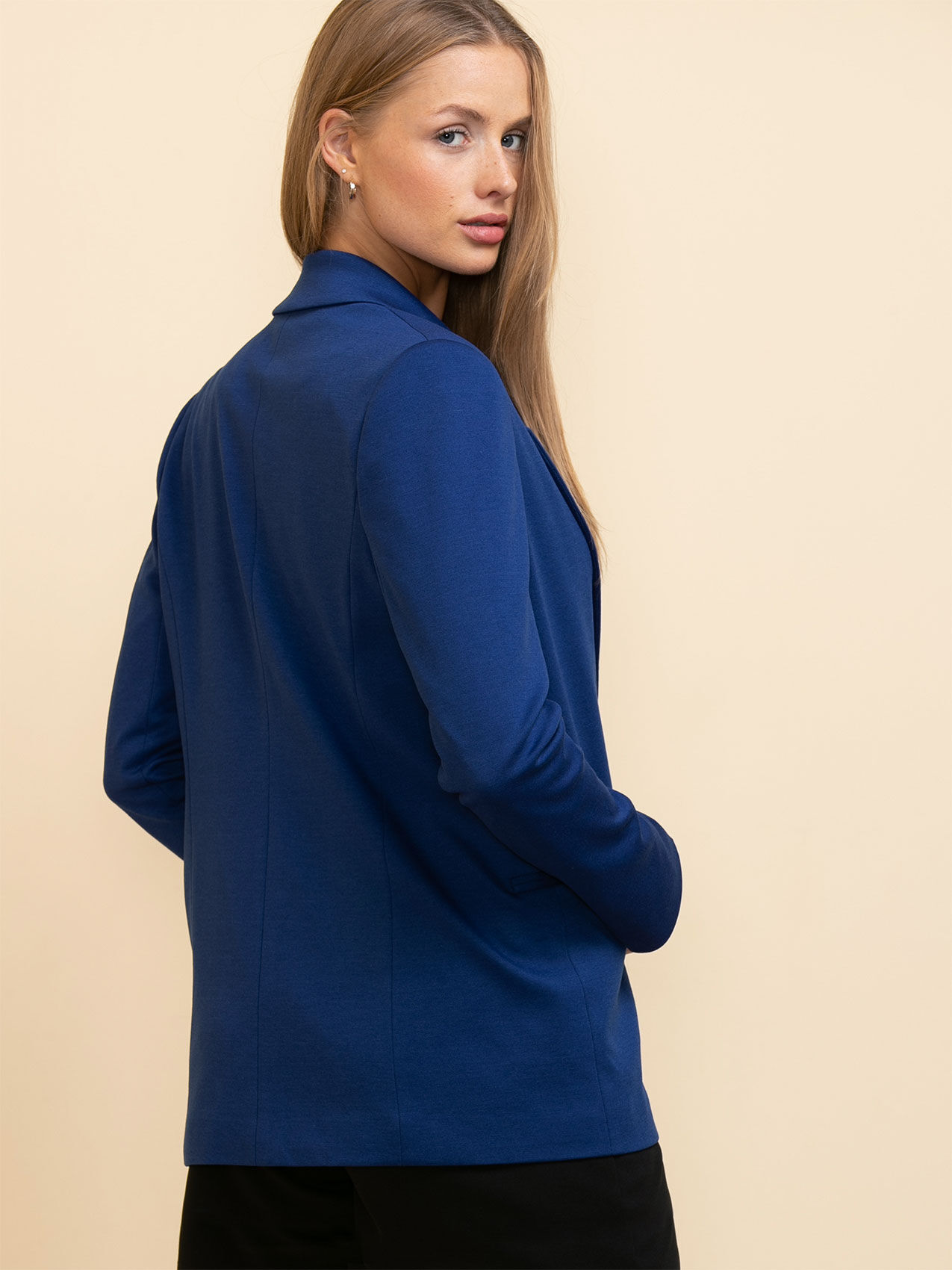 Navy ponte new arrivals blazer