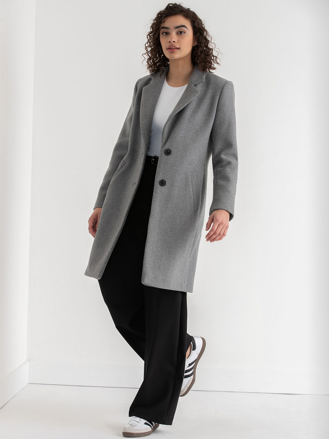 Wool cheap blend topcoat