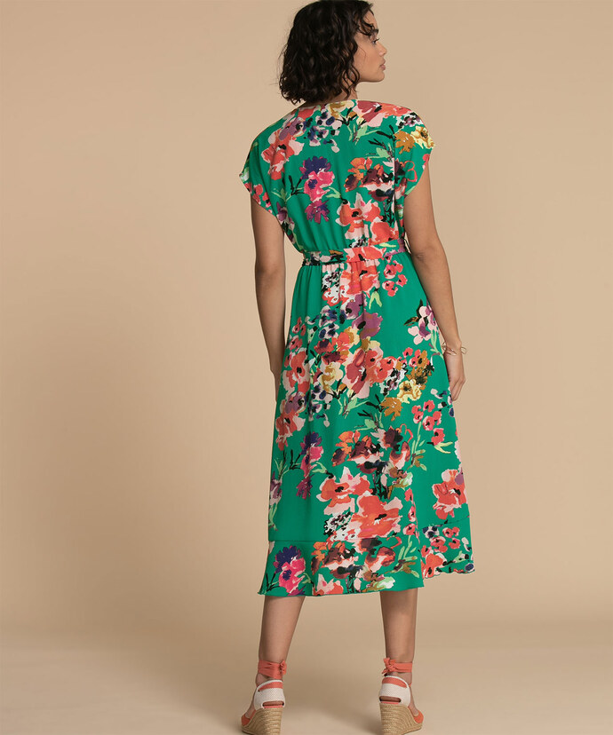 Wrap Midi Dress Image 6