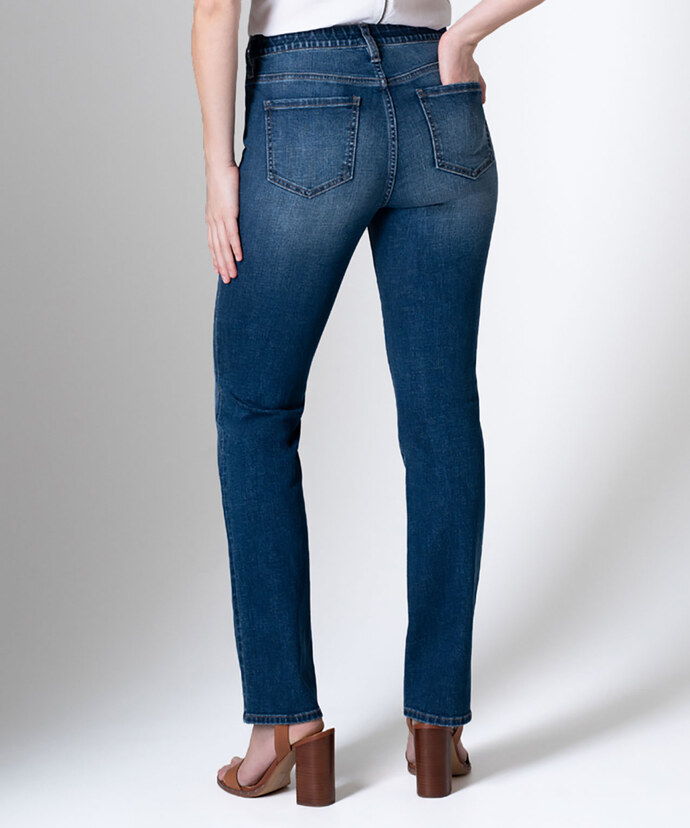 SENT BACK TO VENDOR Ruby Mid Rise Straight Leg Jeans Image 3