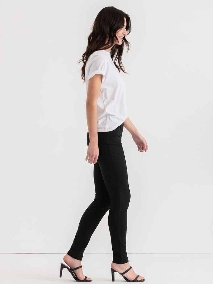 Alfie Pull-On Slim Pant in Microtwill  Image 3