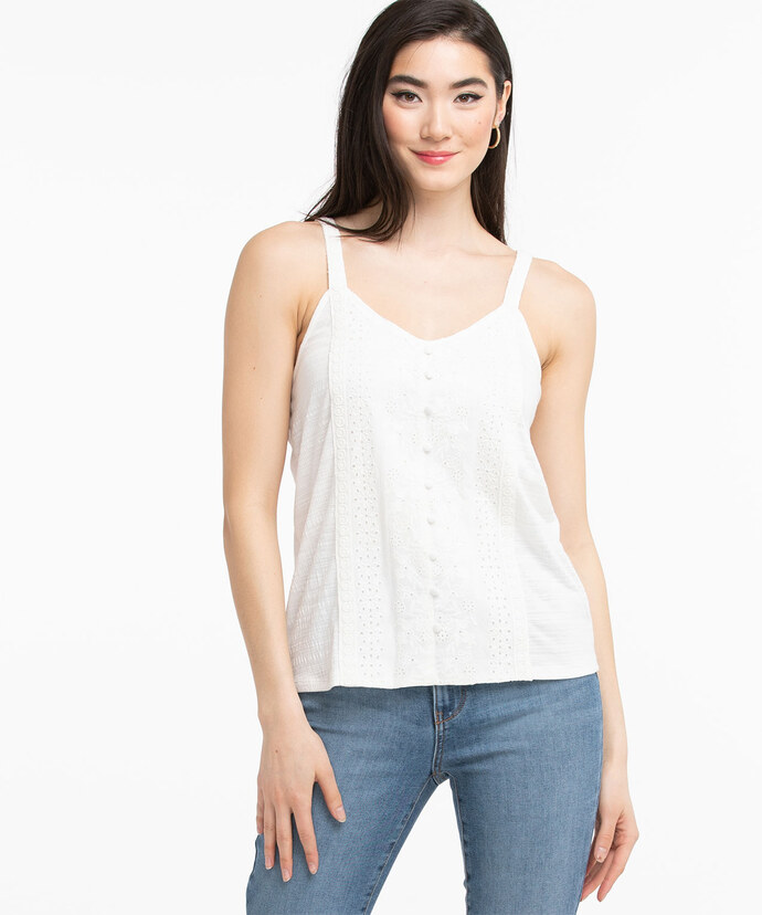 Eco-Friendly Strappy Eyelet Top Image 6