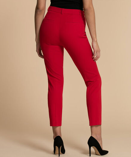 Slim Skimmer Perfect Stretch Pants, Luscious Red