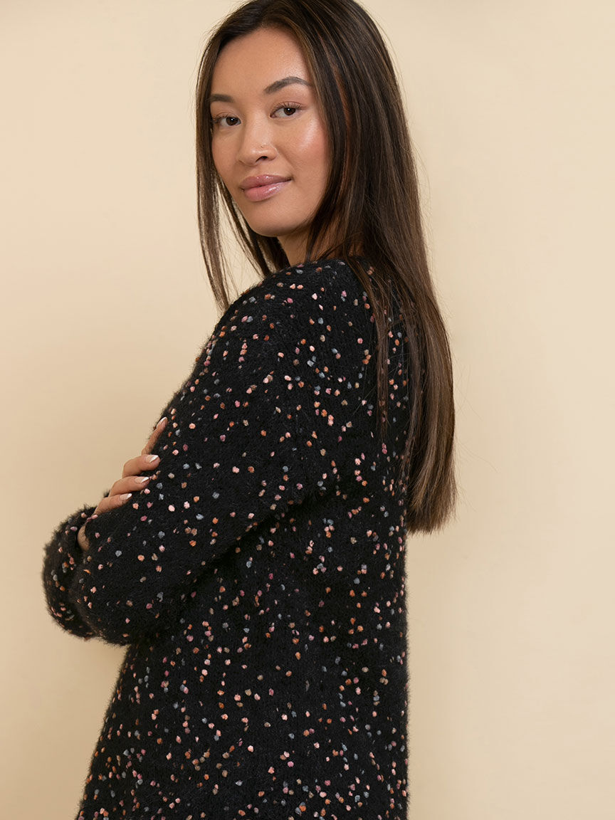 Boat Neck Confetti Pullover Sweater Rickis