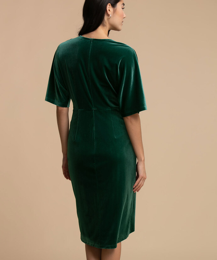 Velour Midi Dress Image 5
