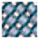 Blue Geo Print