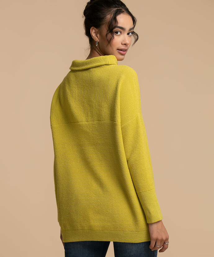 Femme By Design Mock Neck Ottoman Sweater Image 3