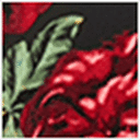 Black/Red Floral