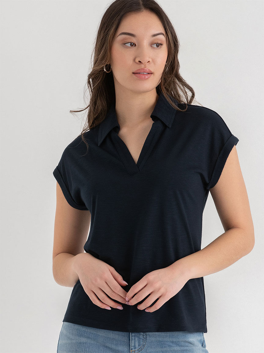 Collar tee shirt store