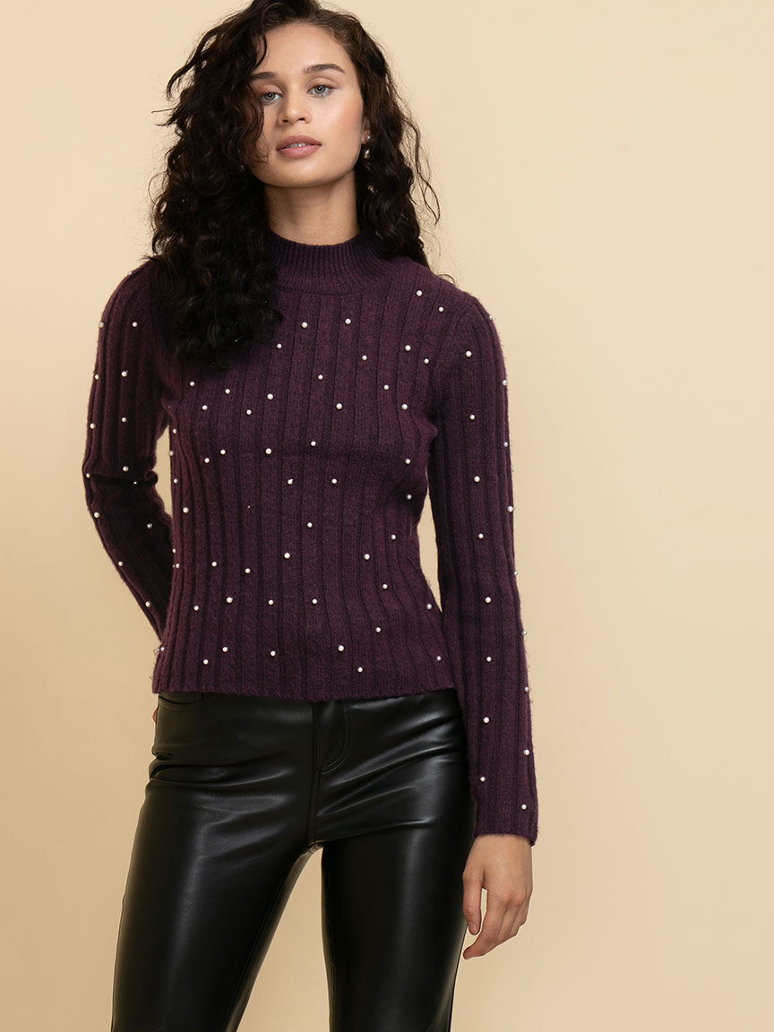 Sweater with hotsell pearl detail