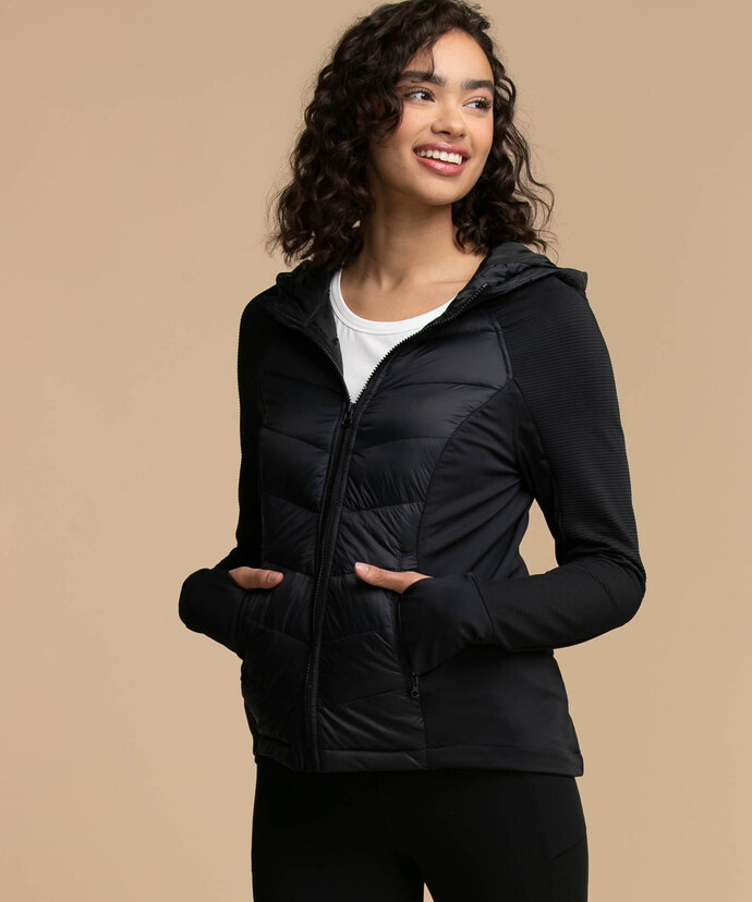 Quilted Athletic Jacket Image 5