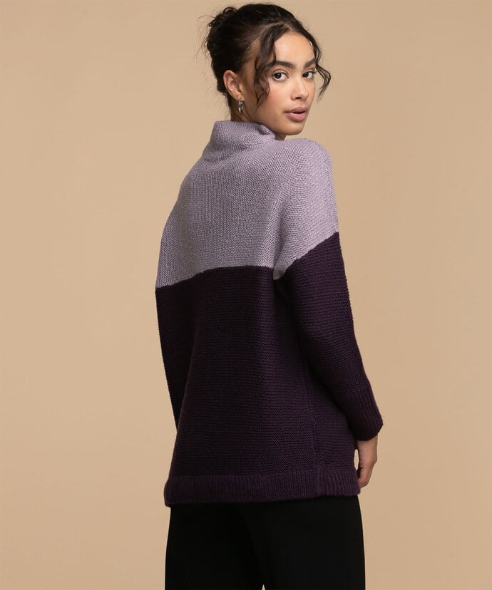 Cloth By RD Colourblock Mock Neck Sweater Image 4