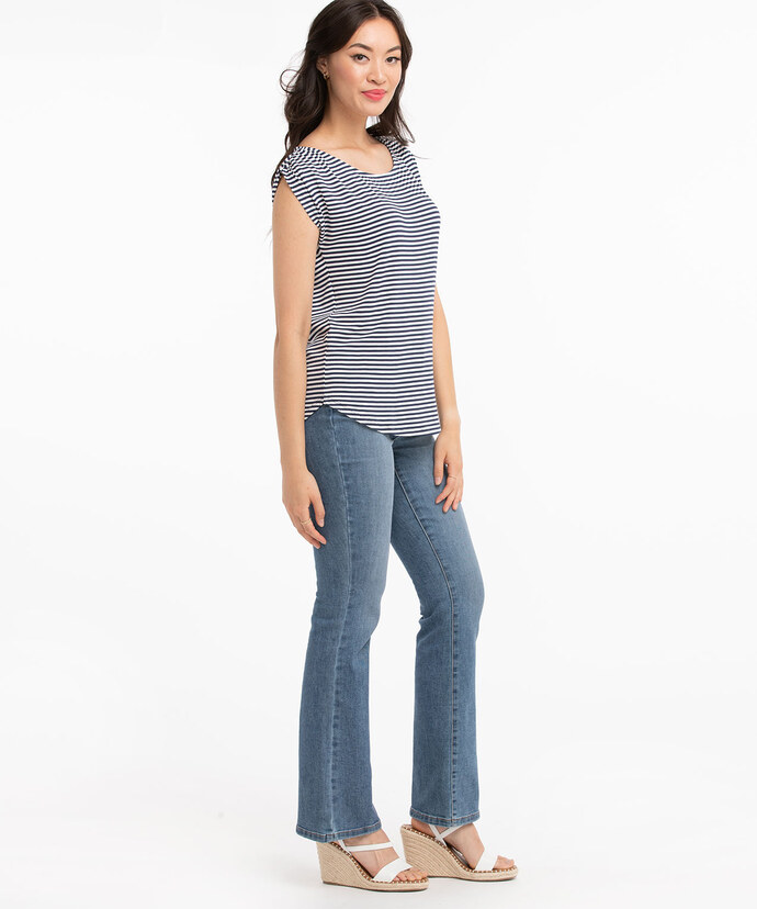 Eco-Friendly Ruched Shoulder Tee Image 2