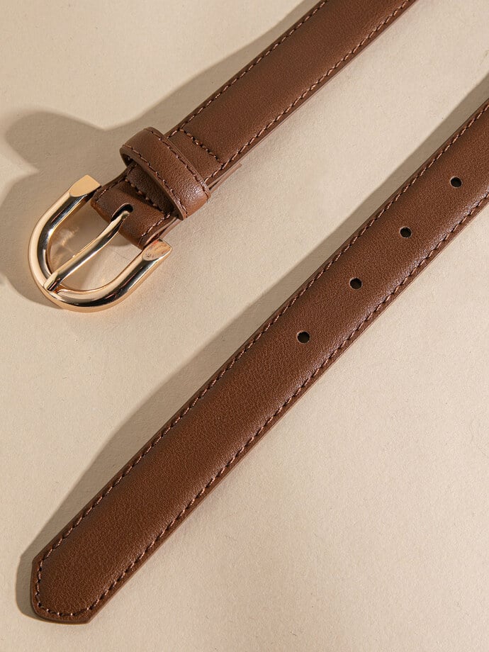 Belt with Rounded Buckle Image 3