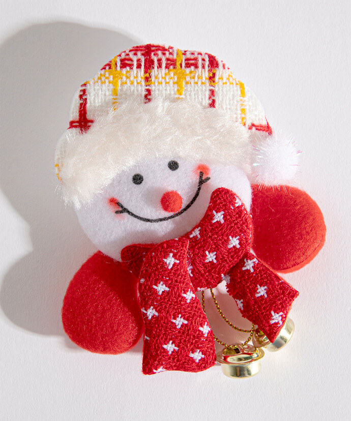 Festive Snowman Brooch Image 1