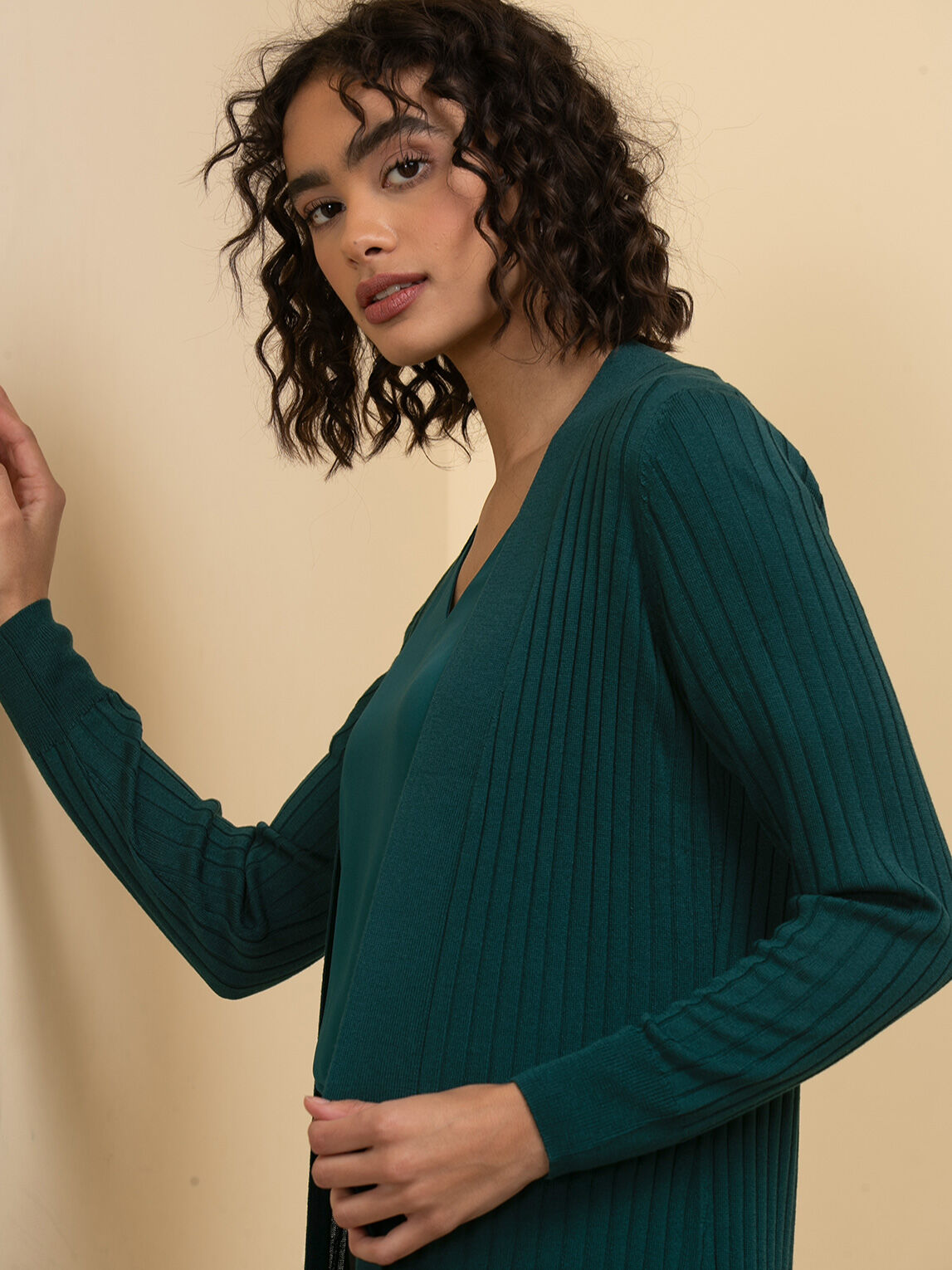 Long sleeve ribbed sweater outlet
