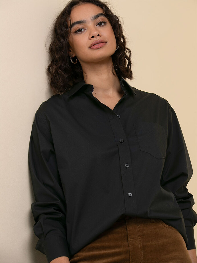 Relaxed Button-Down Shirt Image 1